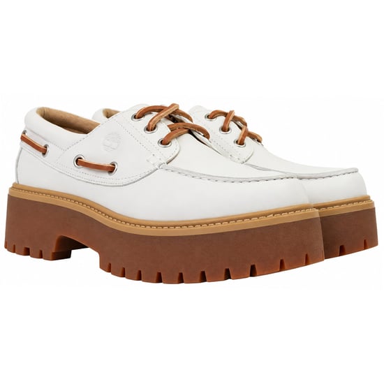 Timberland Stone Street Womens White Boat Shoes - Image 2