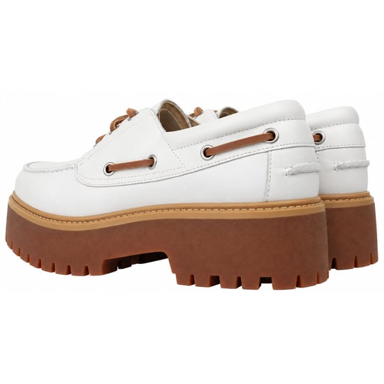 Timberland Stone Street Womens White Boat Shoes - Image 3