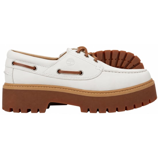 Timberland Stone Street Womens White Boat Shoes - Image 4