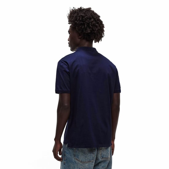 Men's C.P. Company Short Sleeve Polo Shirt in Ttl Eclipse 888 - Image 4