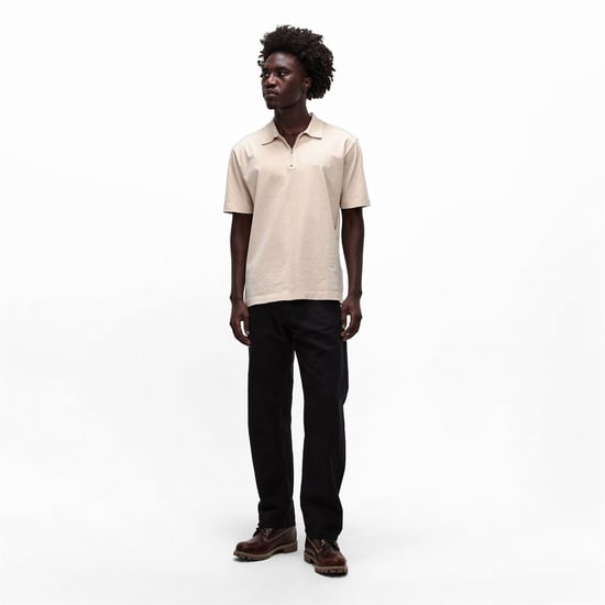 Men's C.P. Company Short Sleeve Polo Shirt in Frozen Dew 114 - Image 6