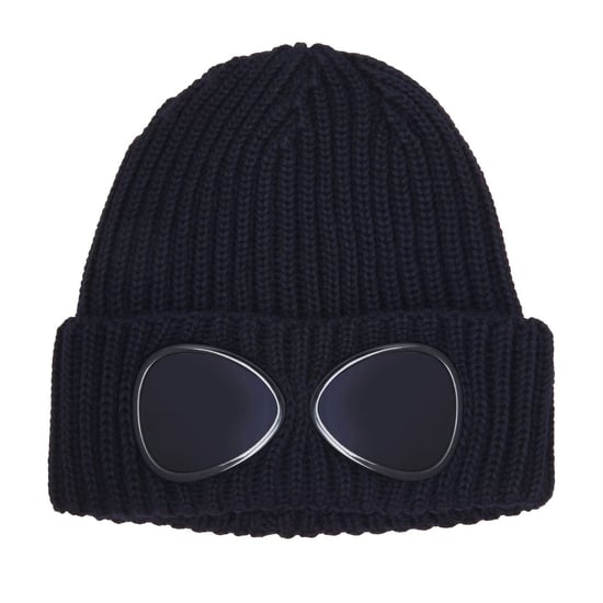 Accessories C.P. Company Goggle Beanie in Navy 888 - Image 1