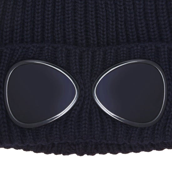 Accessories C.P. Company Goggle Beanie in Navy 888 - Image 3