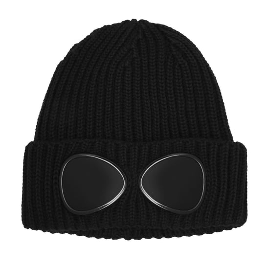 Accessories C.P. Company Goggle Beanie in Black 999 - Image 1