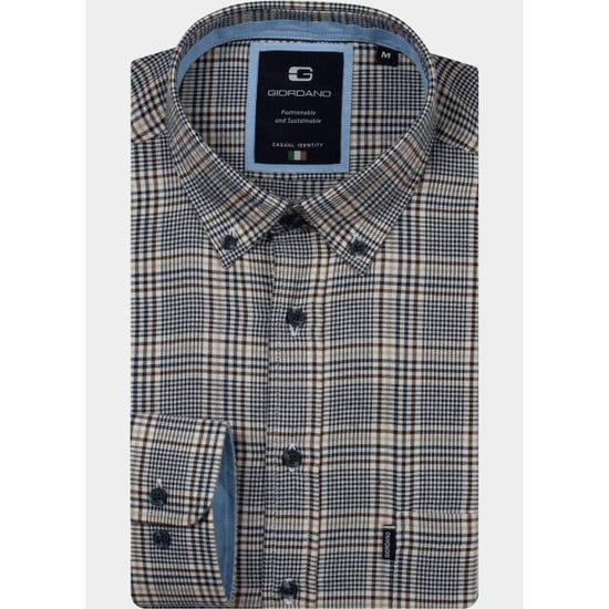 Giordano Overhemd heren dino brushed glen check 627326/60 - Image 2