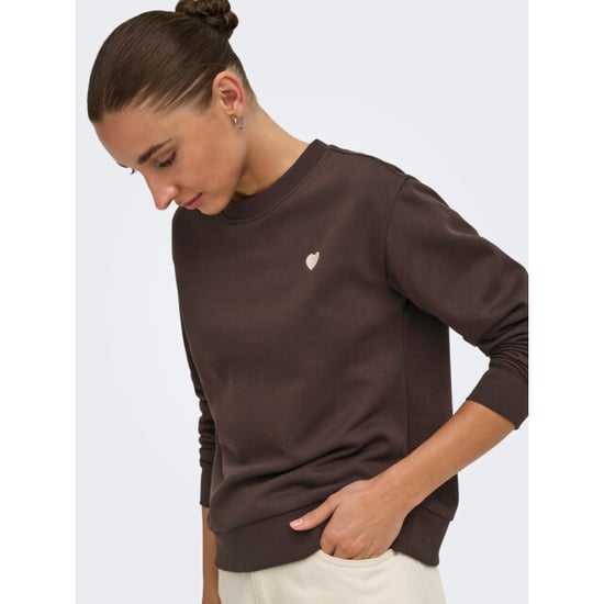 Jacqueline de Yong paris l/s emb sweat jrs noos 15221015 coffee bean - Image 5