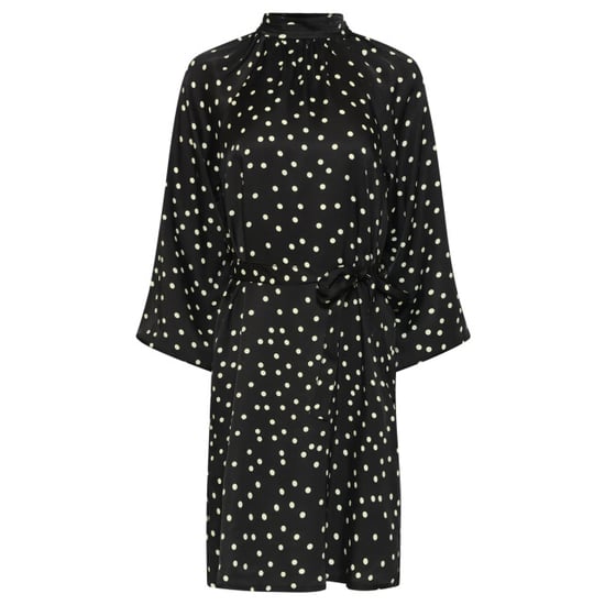 Smashed Lemon Korte jurk met stippenprint en strikceintuur | - Image 2