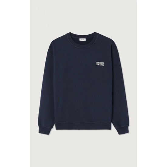 American Vintage Mpli03b sweat plizzy navy - Image 6