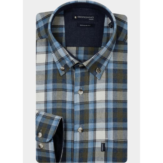 Giordano Overhemd heren dino soft brushed twill check 627311/60 - Image 2