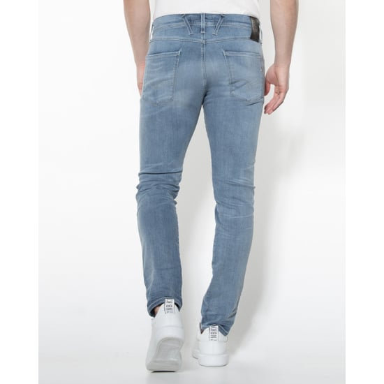 Men's Replay Anbass Hyperflex Bio Slim Fit Jeans in Blue - Image 2