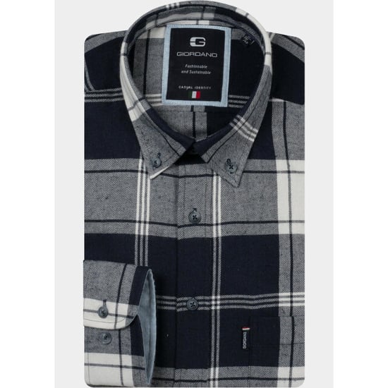 Giordano Overhemd heren dino twill big check 627306/60 - Image 2