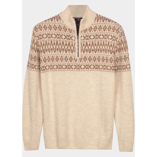 Baileys Half zip 10gg, nordic knit jacquard at 628428/825 - Image 2