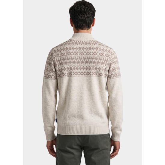 Baileys Half zip 10gg, nordic knit jacquard at 628428/825 - Image 4