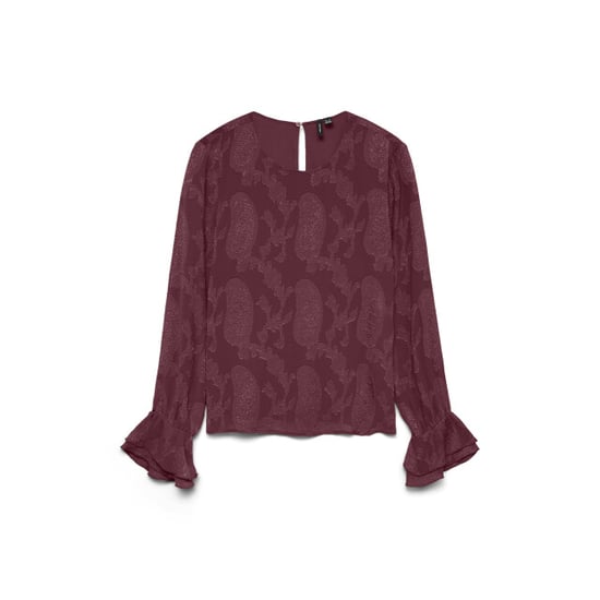 Vero Moda vmmishi ls top wvn 10335512 windsor wine - Image 1