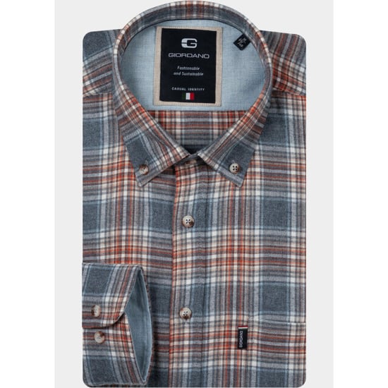 Giordano Overhemd heren dino soft flanel check 627307/60 - Image 2