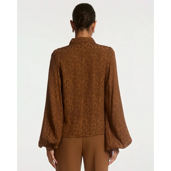 Aaiko Blouse lange mouw rose jacquard vis - Image 3