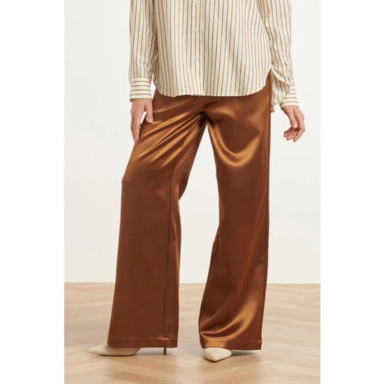 Smashed Lemon Satijnen wide leg broek | - Image 3