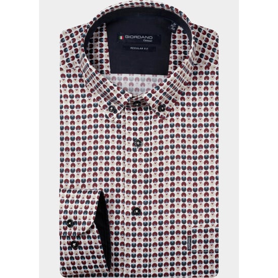 Giordano Overhemd heren dino satin stretch graphic pr 627021/40 - Image 2