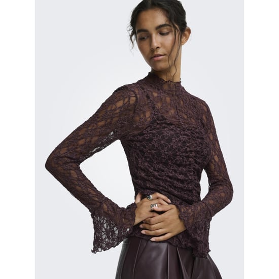 Jacqueline de Yong Jdy jdylala high neck lace top - Image 1