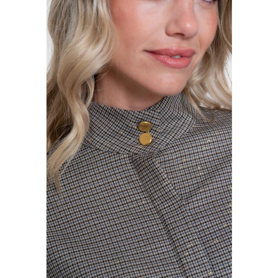 Geisha blouse 63921-20 715 /camel/black - Image 2