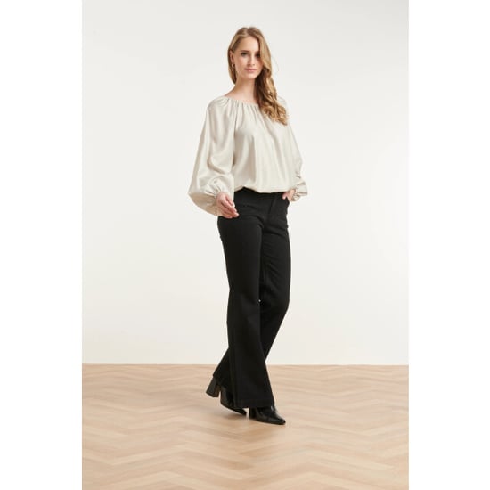 Smashed Lemon Flared jeans met strassdetails | - Image 3