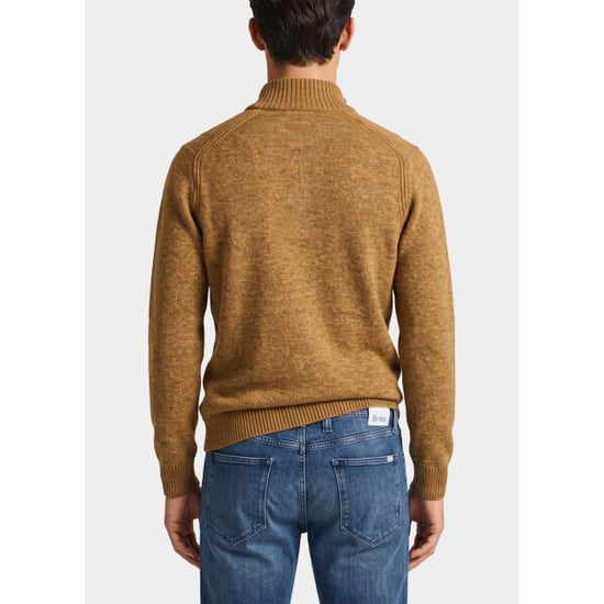 Bos Bright Blue Half zip 1189/40432 d. mustard - Image 2