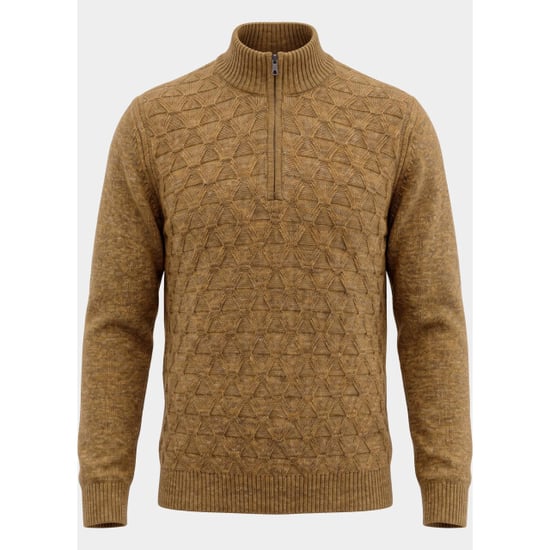 Bos Bright Blue Half zip 1189/40432 d. mustard - Image 6