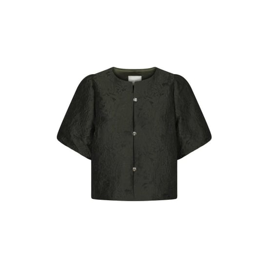 Neo Noir aisa brocade blouse 1669 155 dark green - Image 1