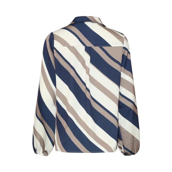 Smashed Lemon Blouse met moderne strepenprint | - Image 3
