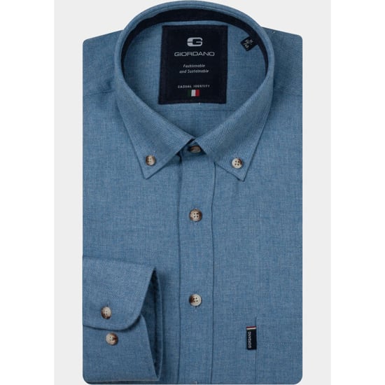 Giordano Overhemd heren dino wooltouch melange flanel 627005/62 - Image 2
