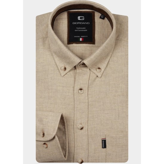 Giordano Overhemd heren dino wooltouch melange flanel 627005/81 - Image 3
