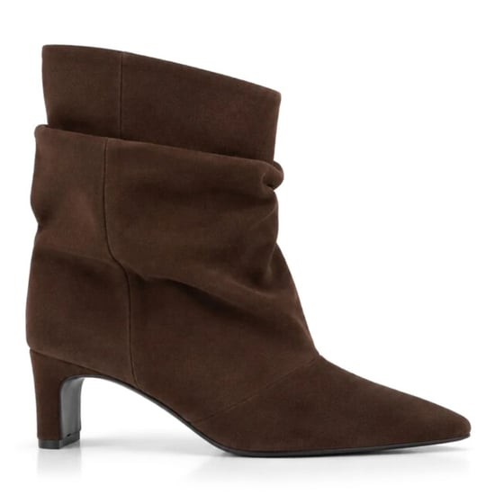 DWRS Label Perugia dark brown enkellaars met hak dames - Image 3
