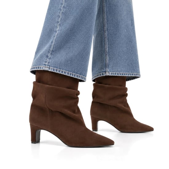 DWRS Label Perugia dark brown enkellaars met hak dames - Image 4