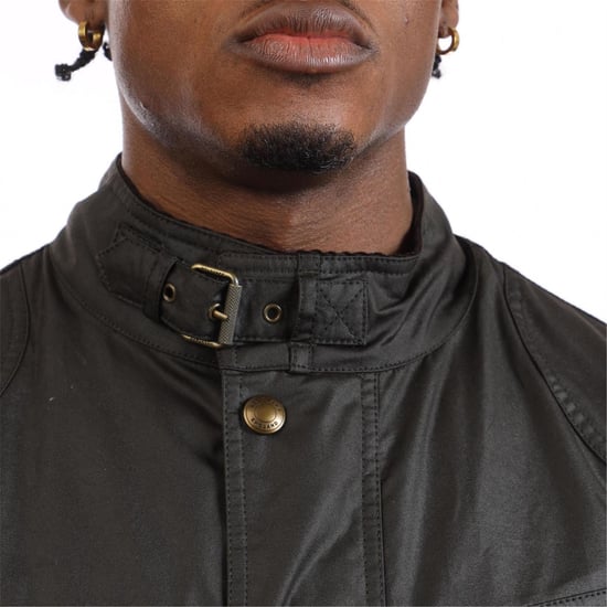 Men's Belstaff Cotton Fieldmaster Jacket in olive - Image 2