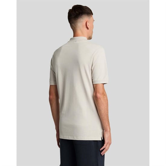 Men's Lyle And Scott Eagle Polo Shirt in Beige - Image 4