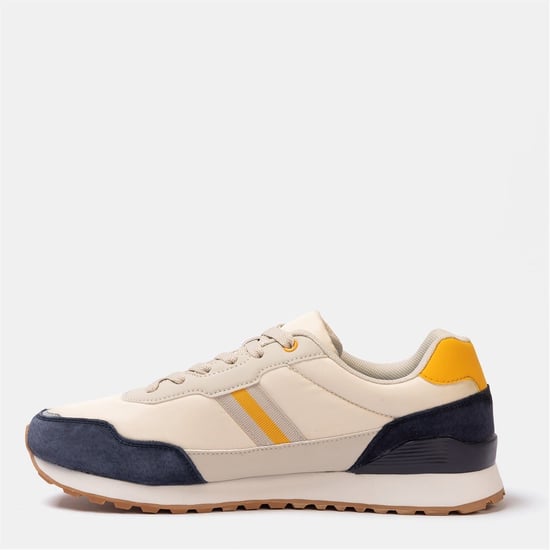 Men's Kappa Dr Trainers in Beige/Navy - Image 2