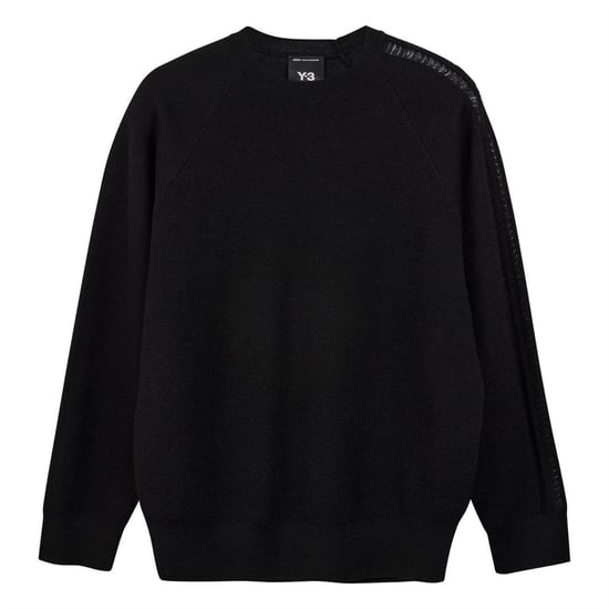 Men's Y-3 Knit Crewneck Sweater in Black - Image 1