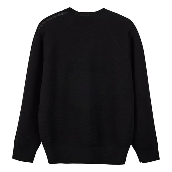 Men's Y-3 Knit Crewneck Sweater in Black - Image 2