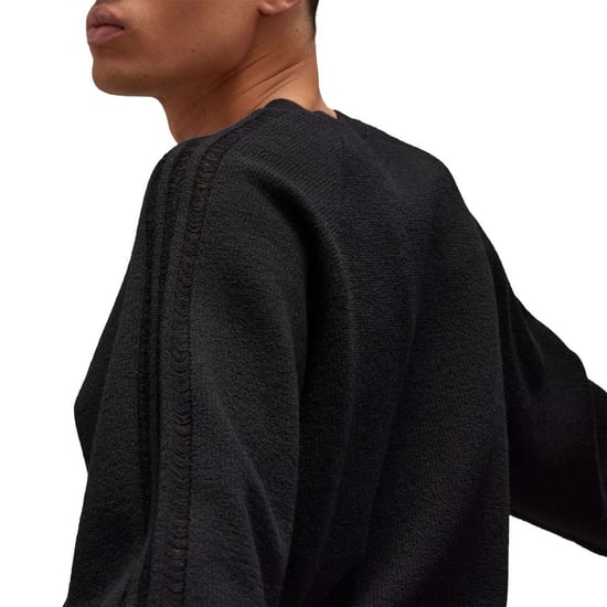Men's Y-3 Knit Crewneck Sweater in Black - Image 3