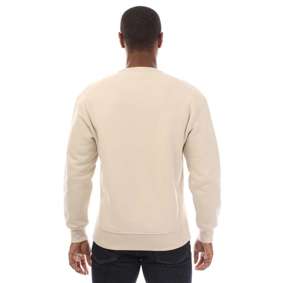 Men's Belstaff Cotton Fleece Hockley Sweatshirt in Cream - Image 3