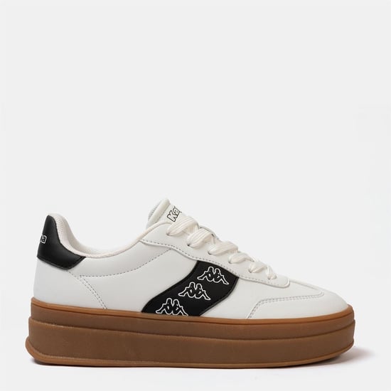 Women's Kappa Scafa Platform Ladies Trainers in White - Image 1