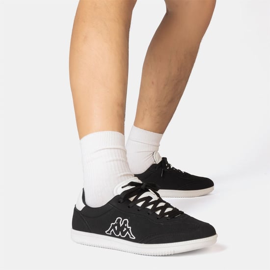Men's Kappa Ginosa Men Trainers in Black/White - Image 6