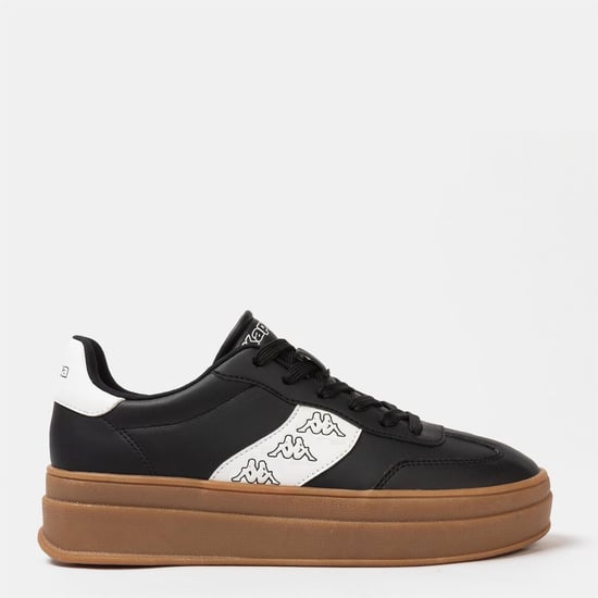 Women's Kappa Scafa Platform Ladies Trainers in Black - Image 1
