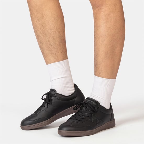 Men's Kappa Scafa Trainers in Black - Image 3