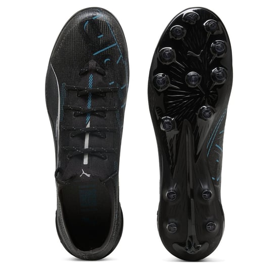 Men's Puma Ultra 5 Ultimate Ag Firm Ground Football Boots in Puma Black-Pu - Image 3