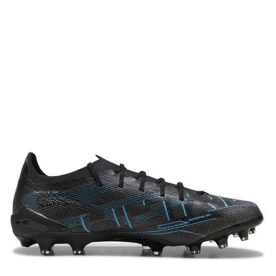 Men's Puma Ultra 5 Ultimate Ag Firm Ground Football Boots in Puma Black-Pu - Image 4