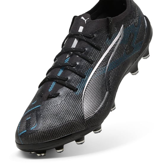 Men's Puma Ultra 5 Ultimate Ag Firm Ground Football Boots in Puma Black-Pu - Image 6