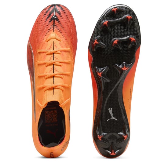 Men's Puma Ultra 6 Carbon Firm Ground Football Boots in Heat Fire-Pum - Image 3