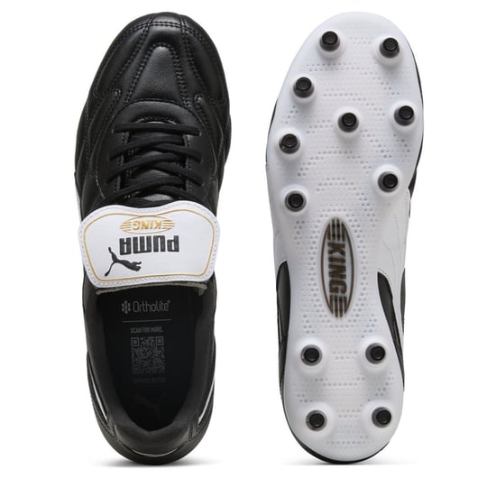 Men's Puma King Top FG AG Firm Ground Football Boots in Puma Black-Pu - Image 3