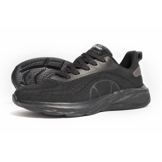 Men's Ellesse Como Runner Low Top Sneakers in Solid Black - Image 1